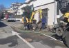 Via Boschetto. Perdita d’acqua durante i lavori per la banda ultralarga