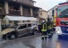 Trescore Cremasco. Auto in fiamme, arrivano i Vigili del Fuoco